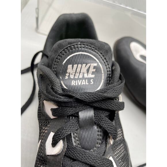 Nike Rival S Black Track Cleats Athletic Shoes *No Spikes Men’s 11.5 - Picture 10 of 13